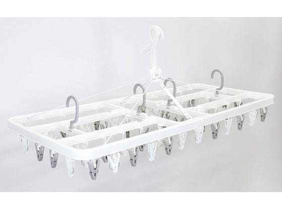 東和産業 MS サイドフック角ハンガー ピンチ60個付 1個(ご注文単位1個)【直送品】