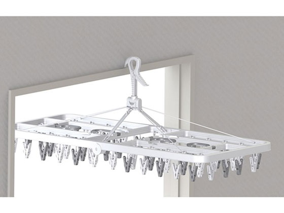 東和産業 MS サイドフック角ハンガー ピンチ60個付 1個(ご注文単位1個)【直送品】