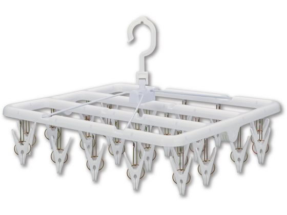 ニシダ すぐ取れ 角ハンガープラ ホワイト 24ピンチ付 1個(ご注文単位1個)【直送品】