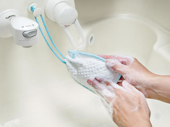 まめいた 洗濯 石けんネット ホワイト LB-318 1個(ご注文単位1個)【直送品】