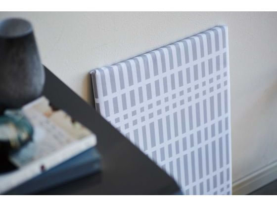 山崎実業 北欧風暮らしの定番 平型アイロン台 チェック グレー 1台(ご注文単位1台)【直送品】