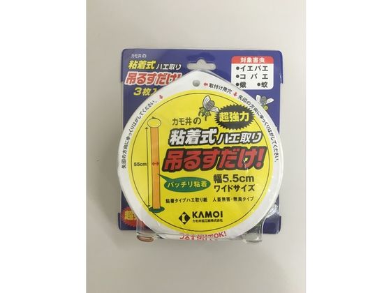 カモ井 吊るすだけ 粘着式ハエ取り TSURUSUDAKE 1パック(ご注文単位1パック)【直送品】