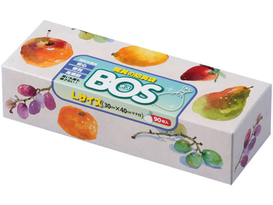 クリロン化成 驚異の防臭袋BOS おむつ処理袋 Lサイズ 90枚 1箱（ご注文単位1箱)【直送品】