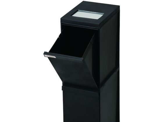 新輝合成 トンボ ユニード 多段スリムペール2段 ブラック 1個(ご注文単位1個)【直送品】