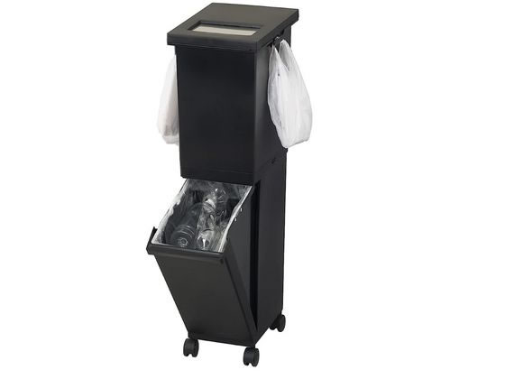 新輝合成 トンボ ユニード 分別スリム2段 36S ブラック 1個(ご注文単位1個)【直送品】