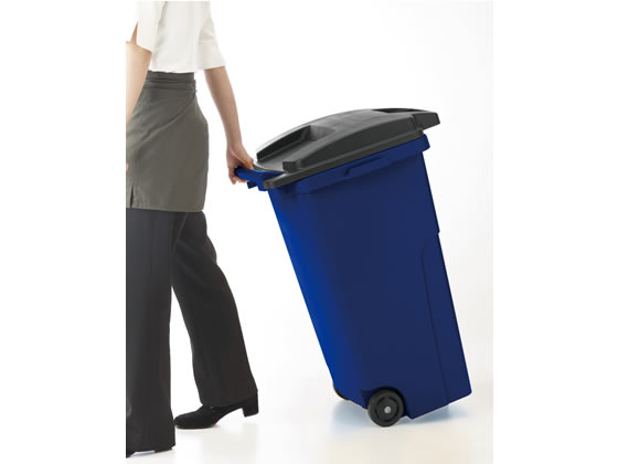 リス キャスター付きペール90L レッド DS9880702 1個（ご注文単位1個)【直送品】