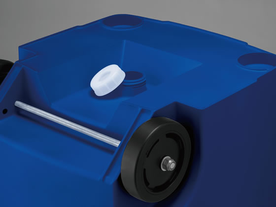 リス キャスター付きペール90L レッド DS9880702 1個（ご注文単位1個)【直送品】