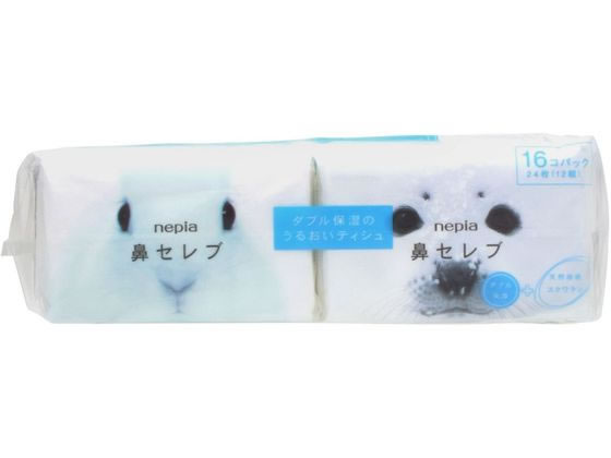 王子ネピア ネピア 鼻セレブ ポケットティシュ16個パック 1パック（ご注文単位1パック)【直送品】