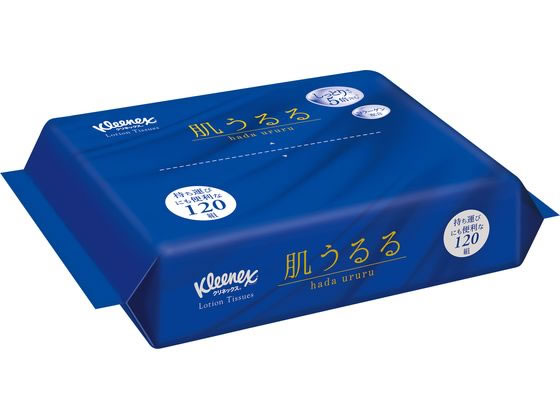 クレシア クリネックスティシュー ローション 肌うるる ソフトパック 120組 1個(ご注文単位1個)【直送品】
