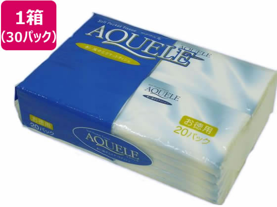 ハヤシ商事 アクウェル水に流せるティシュー10組×20個×30パック 1箱（ご注文単位1箱)【直送品】