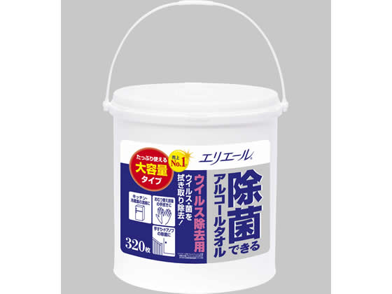 大王製紙 エリエール除菌できるアルコールタオルウイルス除去大容量本体 1個（ご注文単位1個)【直送品】