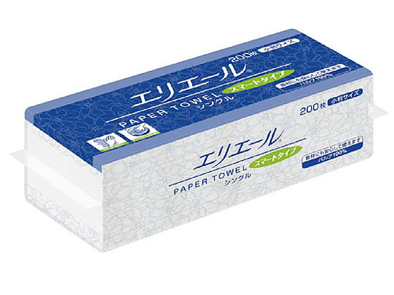 大王製紙 エリエール ペーパータオルスマート 小判 200枚 1パック(ご注文単位1パック)【直送品】