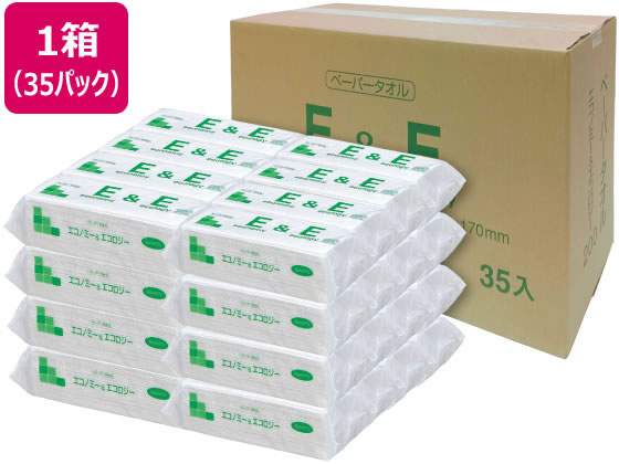 太洋紙業 ペーパータオルE&E 200枚×35パック 1箱（ご注文単位1箱)【直送品】