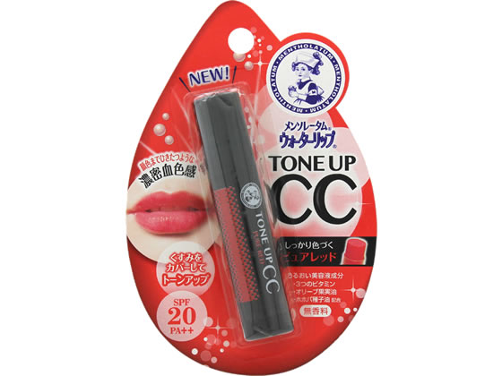 ロート製薬 メンソレータム ウォーターリップ トーンアップCC ピュアレッド 1本(ご注文単位1本)【直送品】