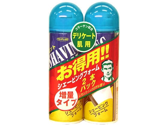 東京企画販売 シェービングフォーム ミント 210g 2本パック 1パック(ご注文単位1パック)【直送品】