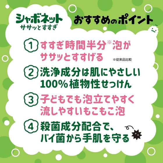 サラヤ シャボネットササッとすすぎ 泡手洗いせっけん詰替450ml 1個(ご注文単位1個)【直送品】
