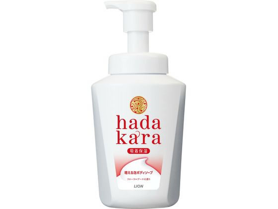 ライオン hadakara 泡ボディソープフローラルブーケの香り 本体 1個（ご注文単位1個)【直送品】