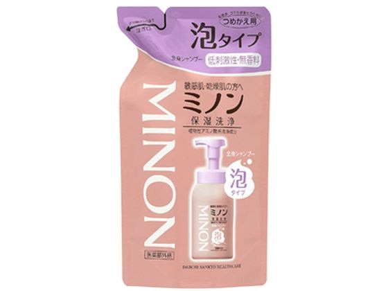 第一三共 ミノン 全身シャンプー 泡タイプ 詰替用 400mL 1個(ご注文単位1個)【直送品】