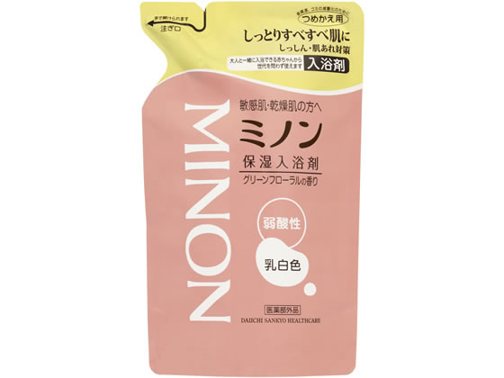 第一三共 ミノン 薬用保湿入浴剤 400mL つめかえ用 1個(ご注文単位1個)【直送品】