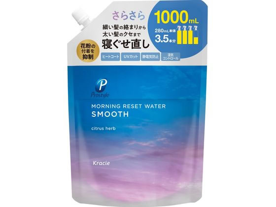 クラシエ プロスタイル モーニングリセットウォーター 詰替用シトラスハーブ 1000ml 1個(ご注文単位1個)【直送品】