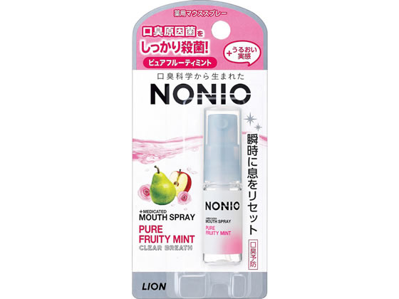 >ライオン NONIO マウススプレー ピュアフルーティミント 5ml 1本(ご注文単位1本)【直送品】
