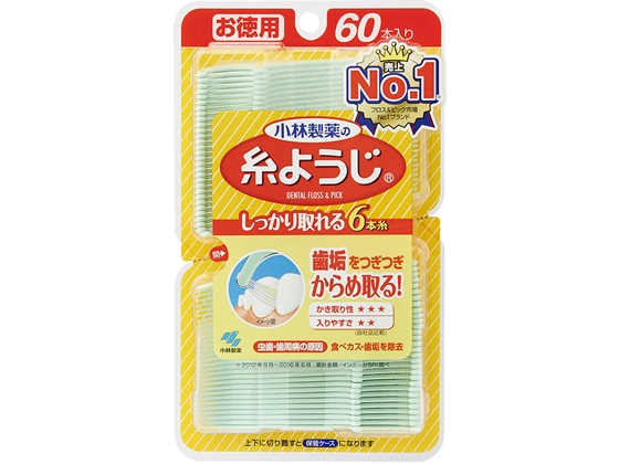 小林製薬 糸ようじ 60本入 1個(ご注文単位1個)【直送品】