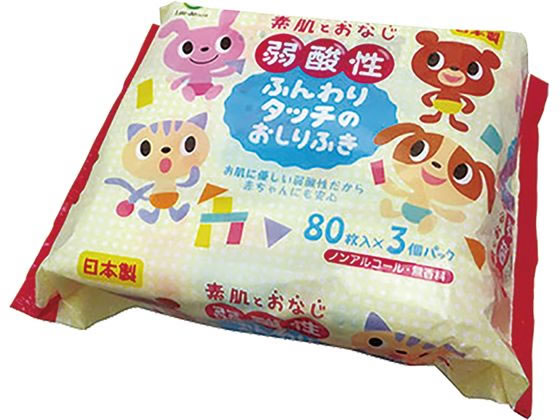 Life-do.Plus 弱酸性 ふんわりタッチのおしりふき 1パック（ご注文単位1パック)【直送品】
