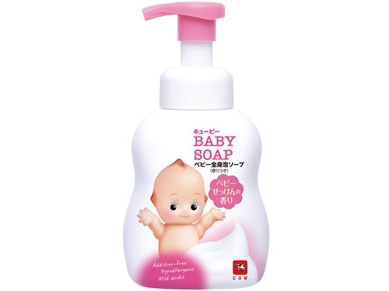 牛乳石鹸 キューピー全身ベビーソープ 泡タイプ 香りつき ポンプ 1本(ご注文単位1本)【直送品】