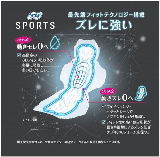 ユニ・チャーム ソフィSPORTS 300羽つき 17枚 1パック(ご注文単位1パック)【直送品】