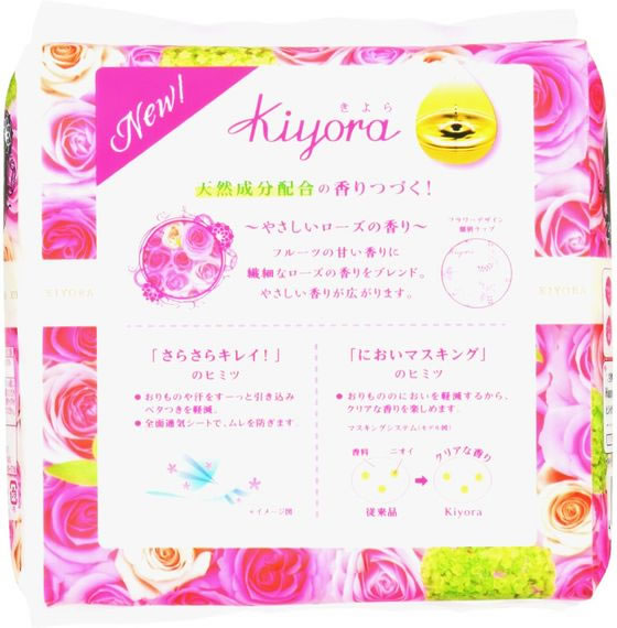 ユニチャーム ソフィKiyoraフレグランス やさしいローズの香り 72枚 1パック(ご注文単位1パック)【直送品】