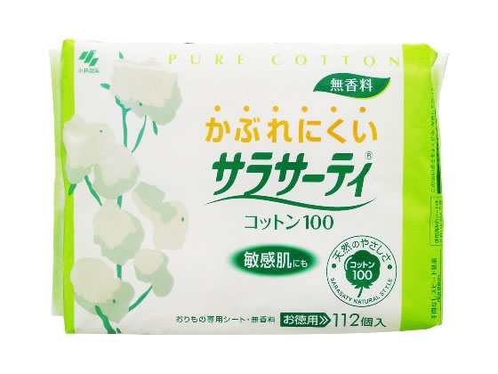 小林製薬 サラサーティコットン100 112個 1パック（ご注文単位1パック)【直送品】