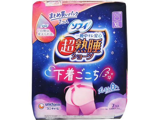 ユニ・チャーム ソフィ 超熟睡ショーツ XL 7個 1パック(ご注文単位1パック)【直送品】