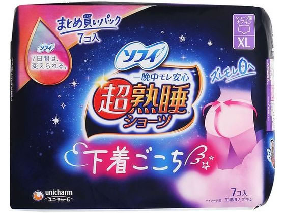 ユニ・チャーム ソフィ 超熟睡ショーツ XL 7個 1パック(ご注文単位1パック)【直送品】
