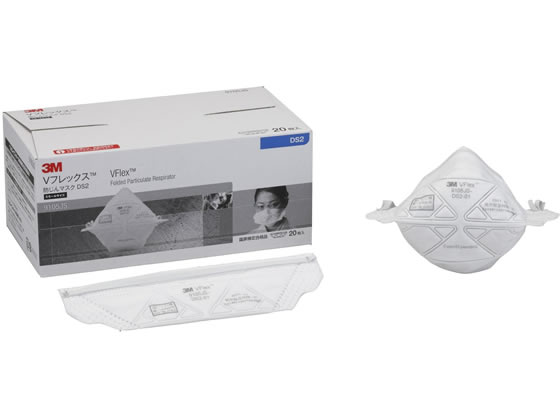 3M Vフレックス 防じんマスク スモールサイズ 20枚入り 9105JS DS2 1箱（ご注文単位1箱)【直送品】