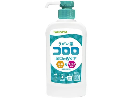 サラヤ うがい薬コロロ 1L ポンプ付 12208 1本（ご注文単位1本)【直送品】