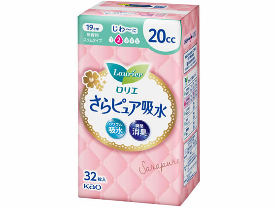 KAO ロリエさらピュア 吸水ナプキン 20cc 32枚 1パック（ご注文単位1パック)【直送品】