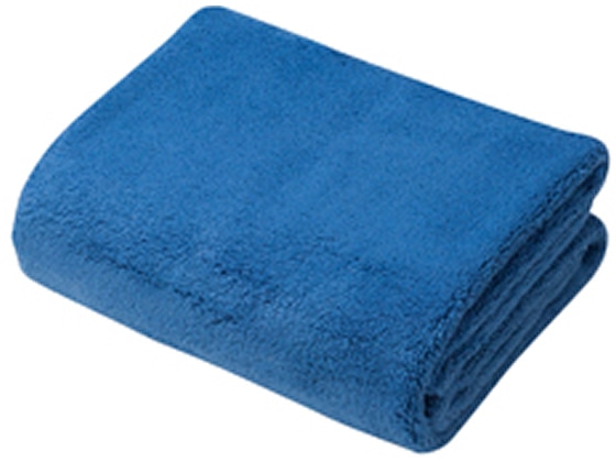 シービージャパン マイクロファイバー カラリプラス フェイスタオル ブルー 1個(ご注文単位1個)【直送品】
