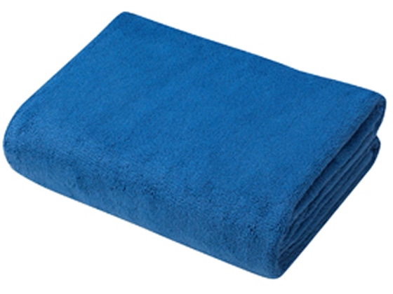 シービージャパン マイクロファイバー カラリプラス ヘアドライタオル ブルー 1個(ご注文単位1個)【直送品】