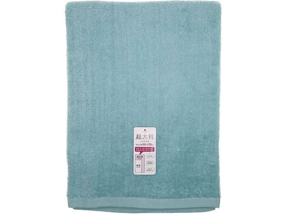 林 フラッピーカラー 超大判バスタオル グリーン LN446604 1枚（ご注文単位1枚)【直送品】