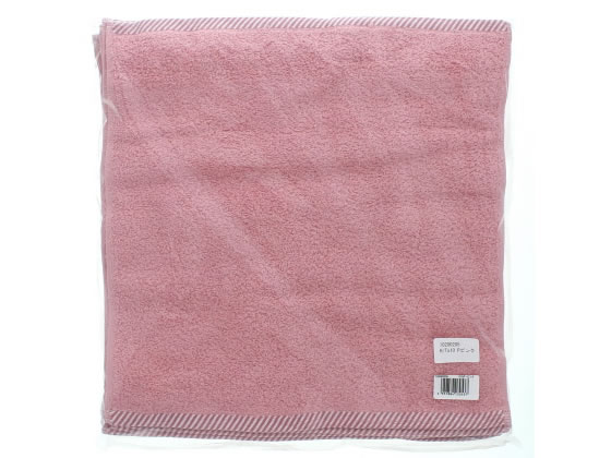 ボーダー入りハンドタオル 10枚セット パウダーピンク 10200205 1パック（ご注文単位1パック)【直送品】