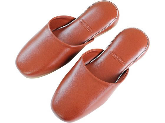 ストロング 抗菌ビニールスリッパ(EVA底) ブラウン30足 10-1-254-96 1箱(ご注文単位1箱)【直送品】