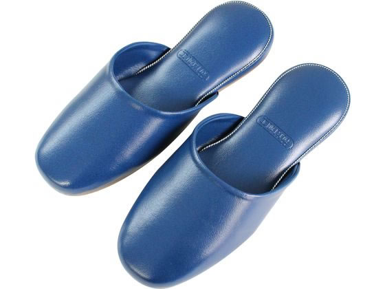 ストロング 抗菌ビニールスリッパ(EVA底) ブルー 30足 10-1-254-92 1箱(ご注文単位1箱)【直送品】