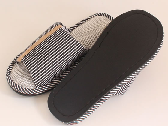 ストロング ハニカムメッシュのスリッパ LLサイズ ブラック 1足(ご注文単位1足)【直送品】