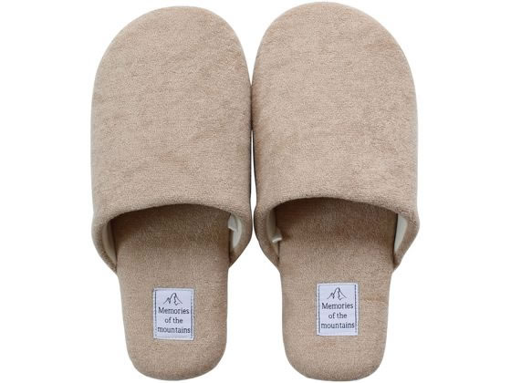 ストロング 洗えるパイルスリッパ Mサイズ ベージュ 10-4-424-19 1足(ご注文単位1足)【直送品】