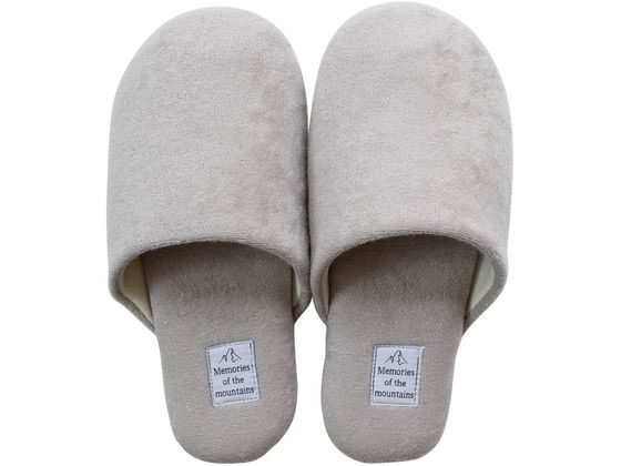 ストロング 洗えるパイルスリッパ Lサイズ グレー 10-4-837-15 1足(ご注文単位1足)【直送品】