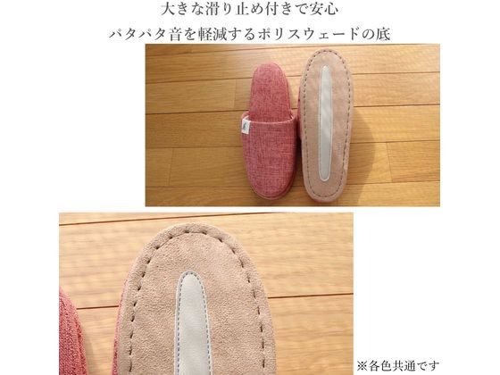 ストロング 来客用スリッパ 無地 M ライトブルー 59-1-010-02 1足(ご注文単位1足)【直送品】