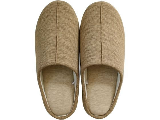 ストロング 洗えるスリッパ リネンライク Beige L 10-4-430-96 1足(ご注文単位1足)【直送品】