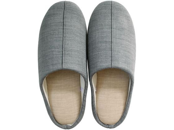 ストロング 洗えるスリッパ リネンライク Gray L 10-4-430-95 1足(ご注文単位1足)【直送品】