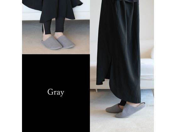 ストロング 洗えるスリッパ リネンライク Gray L 10-4-430-95 1足(ご注文単位1足)【直送品】