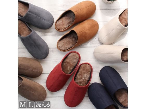 ストロング ふかふか軽いボアルームスリッパ M レッド 62-3-050-01 1足(ご注文単位1足)【直送品】